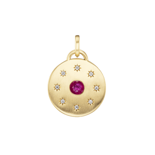 RUBY BLOOM CHARM - Ophelia Eve Jewelry