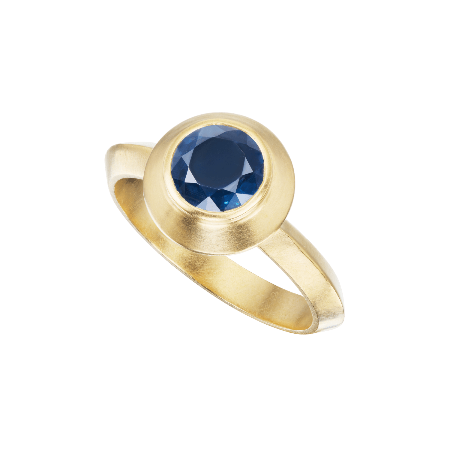 SAPPHIRE MINI ROUND RING - Ophelia Eve Jewelry