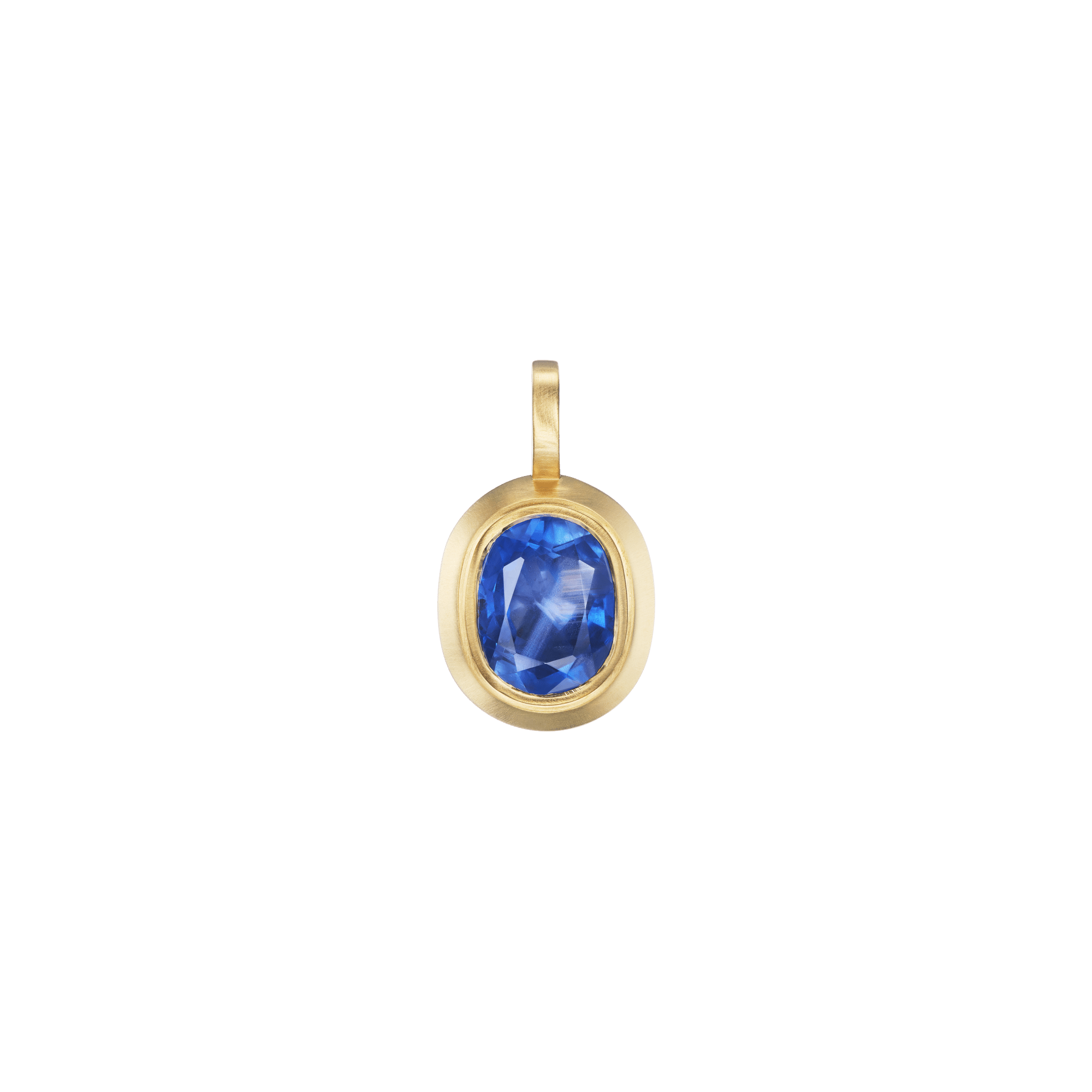 SAPPHIRE OVAL PENDANT - Ophelia Eve Jewelry