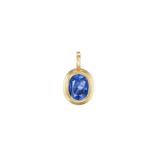 SAPPHIRE OVAL PENDANT - Ophelia Eve Jewelry