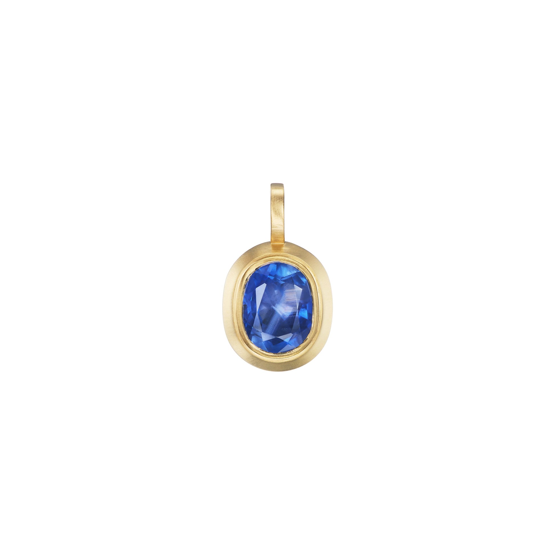 SAPPHIRE OVAL PENDANT - OPHELIA EVE