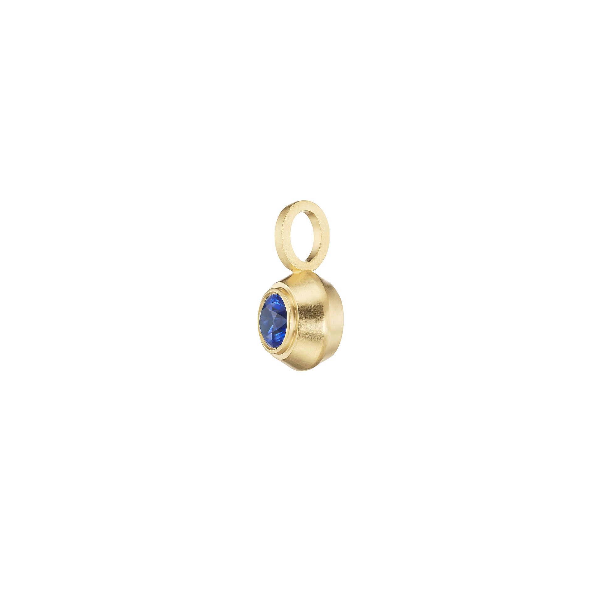 SAPPHIRE ROUND PENDANT - Ophelia Eve Jewelry