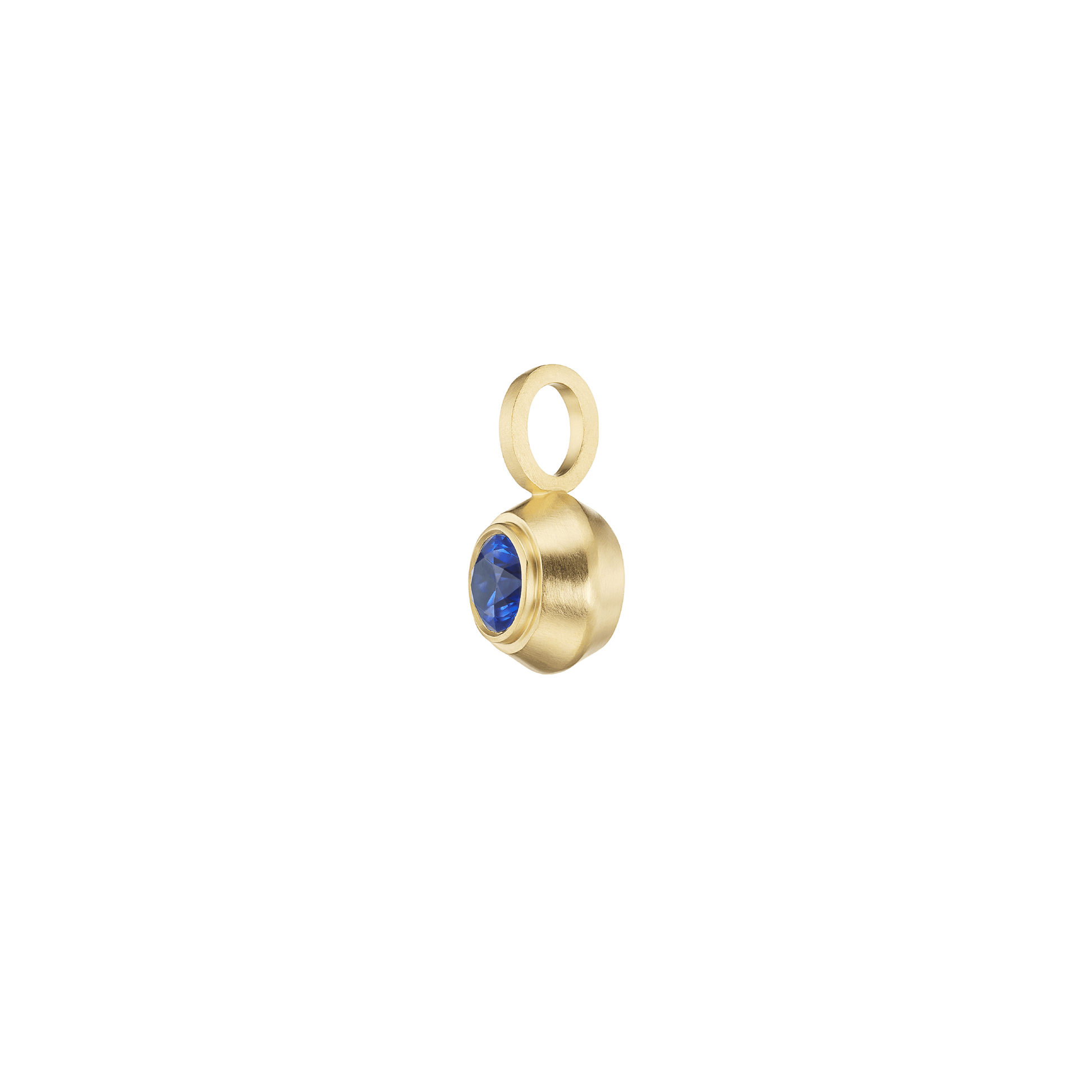 SAPPHIRE ROUND PENDANT - Ophelia Eve Jewelry
