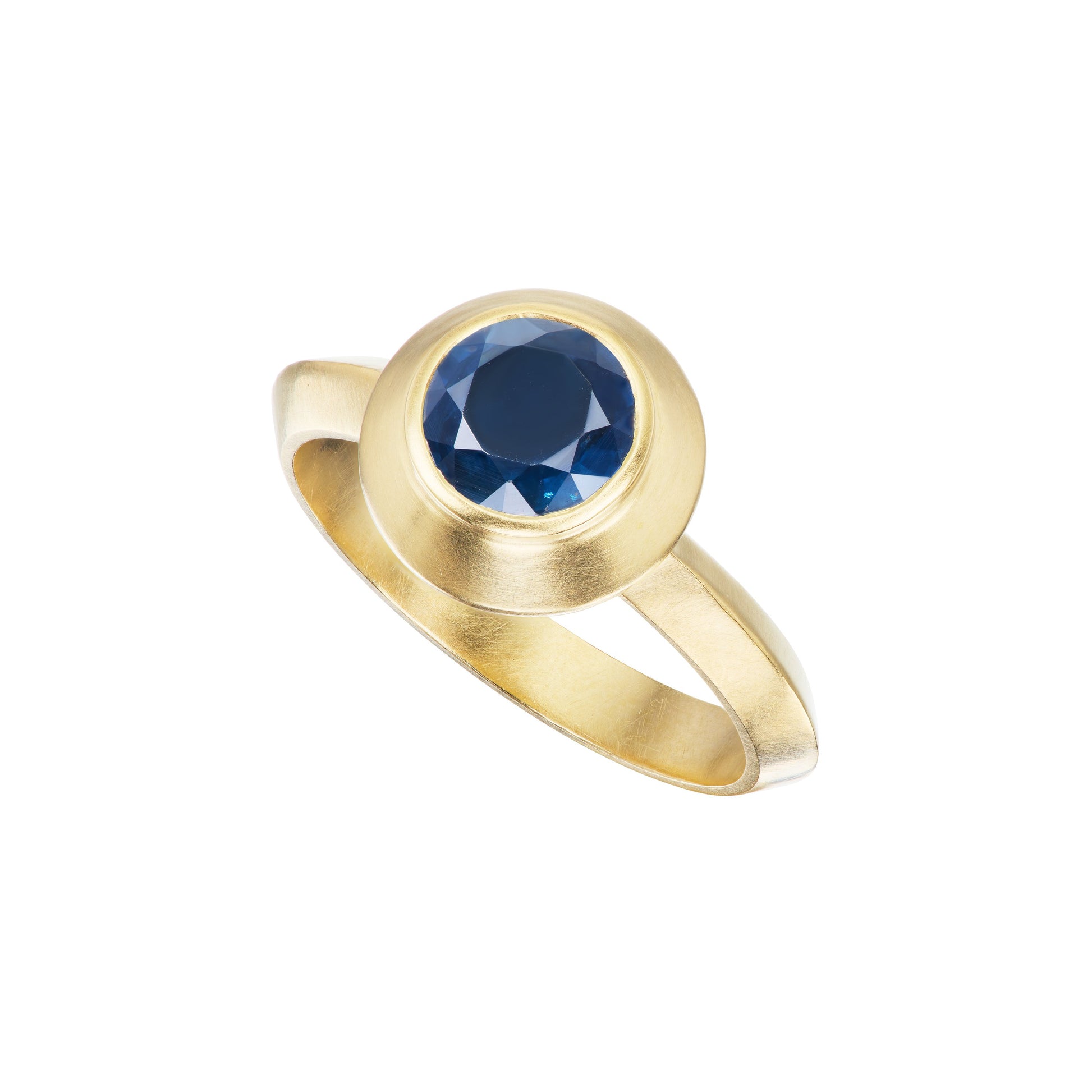 SAPPHIRE ROUND RING - OPHELIA EVE