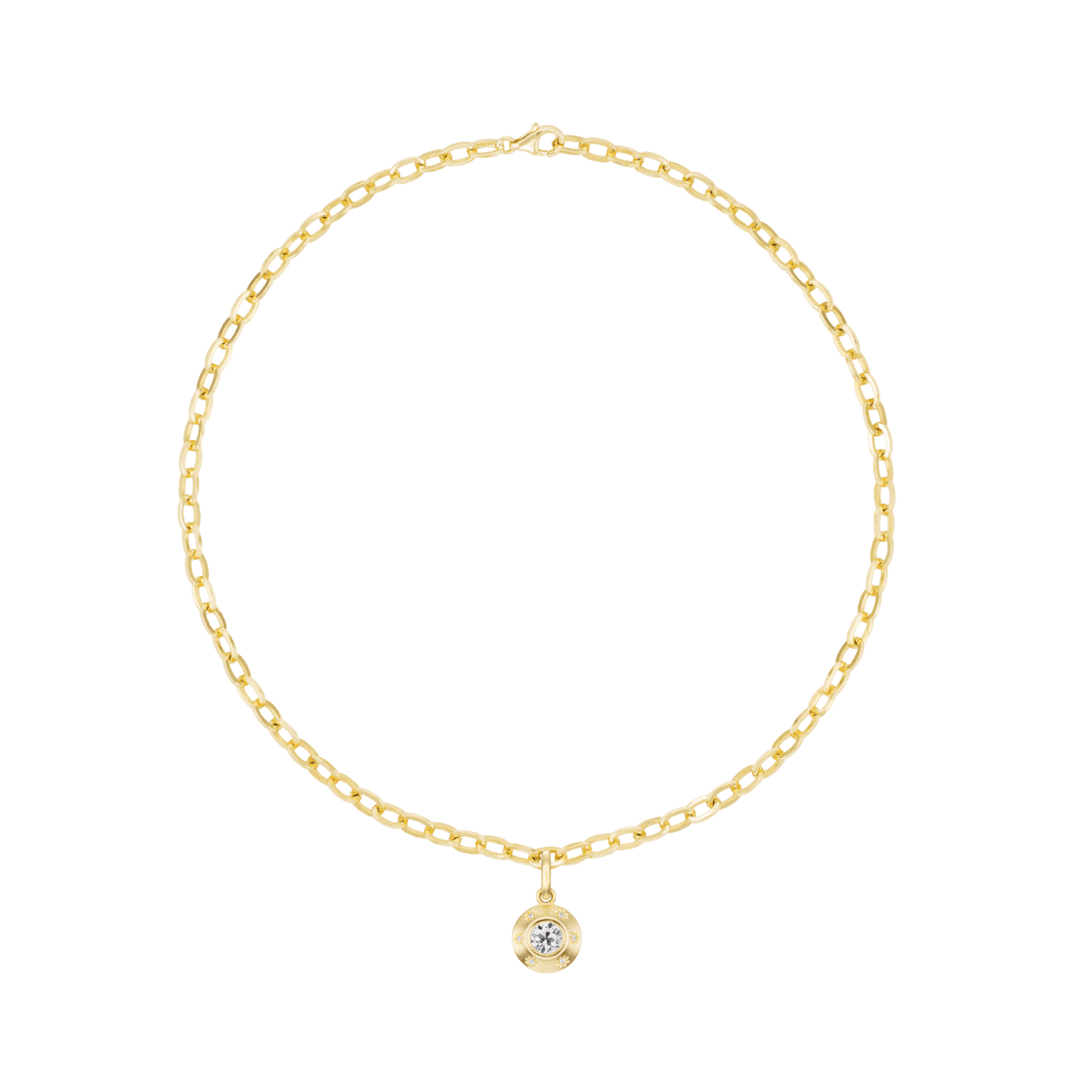 STARBURST OLD EUROPEAN CUT DIAMOND PENDANT - Ophelia Eve Jewelry