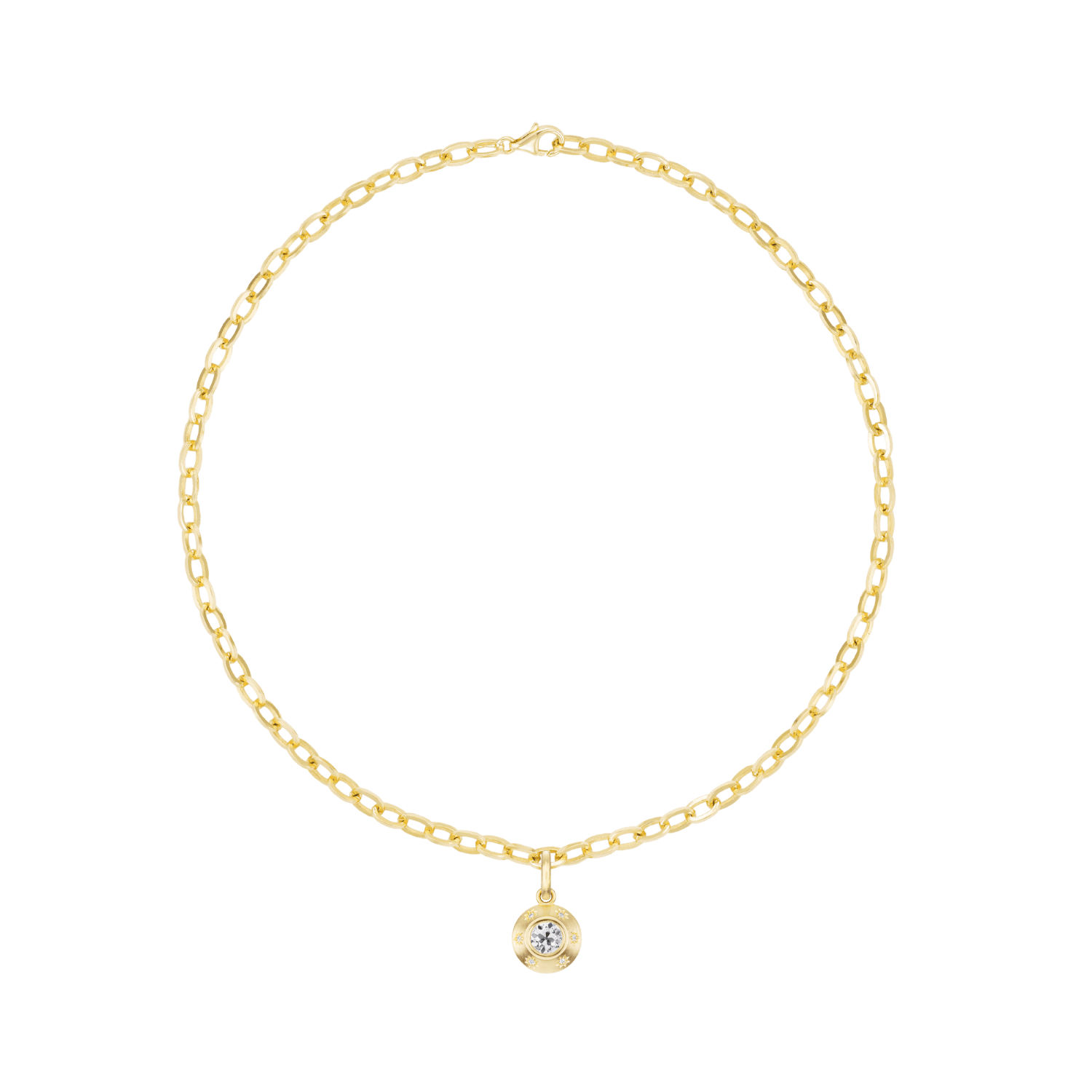 STARBURST OLD EUROPEAN CUT DIAMOND PENDANT - Ophelia Eve Jewelry