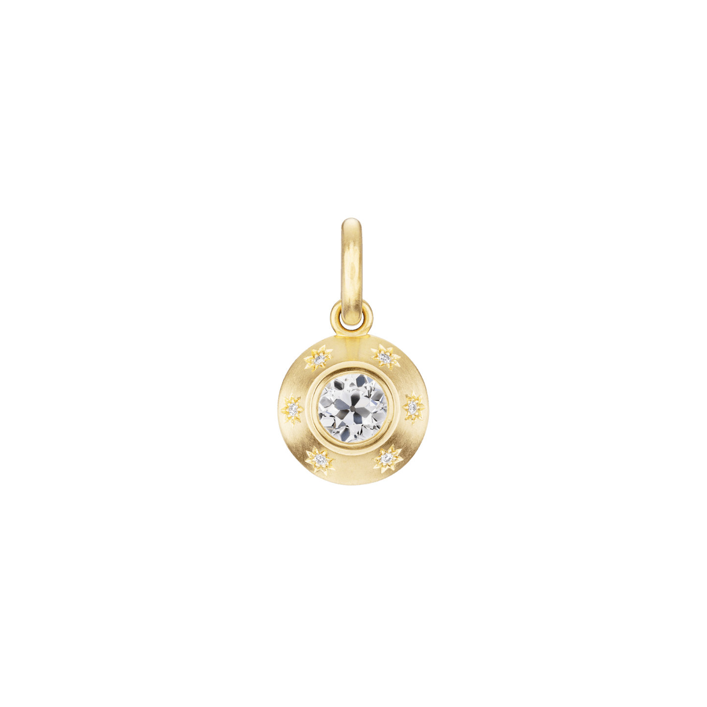 STARBURST OLD EUROPEAN CUT DIAMOND PENDANT - Ophelia Eve Jewelry