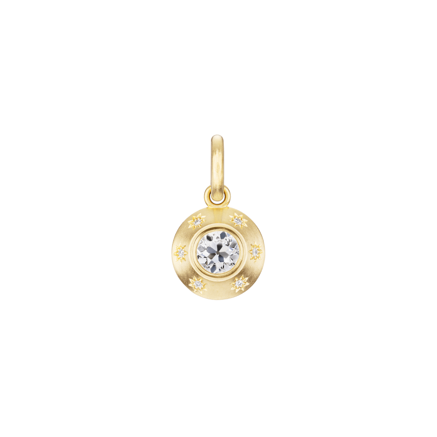 STARBURST OLD EUROPEAN CUT DIAMOND PENDANT - Ophelia Eve Jewelry