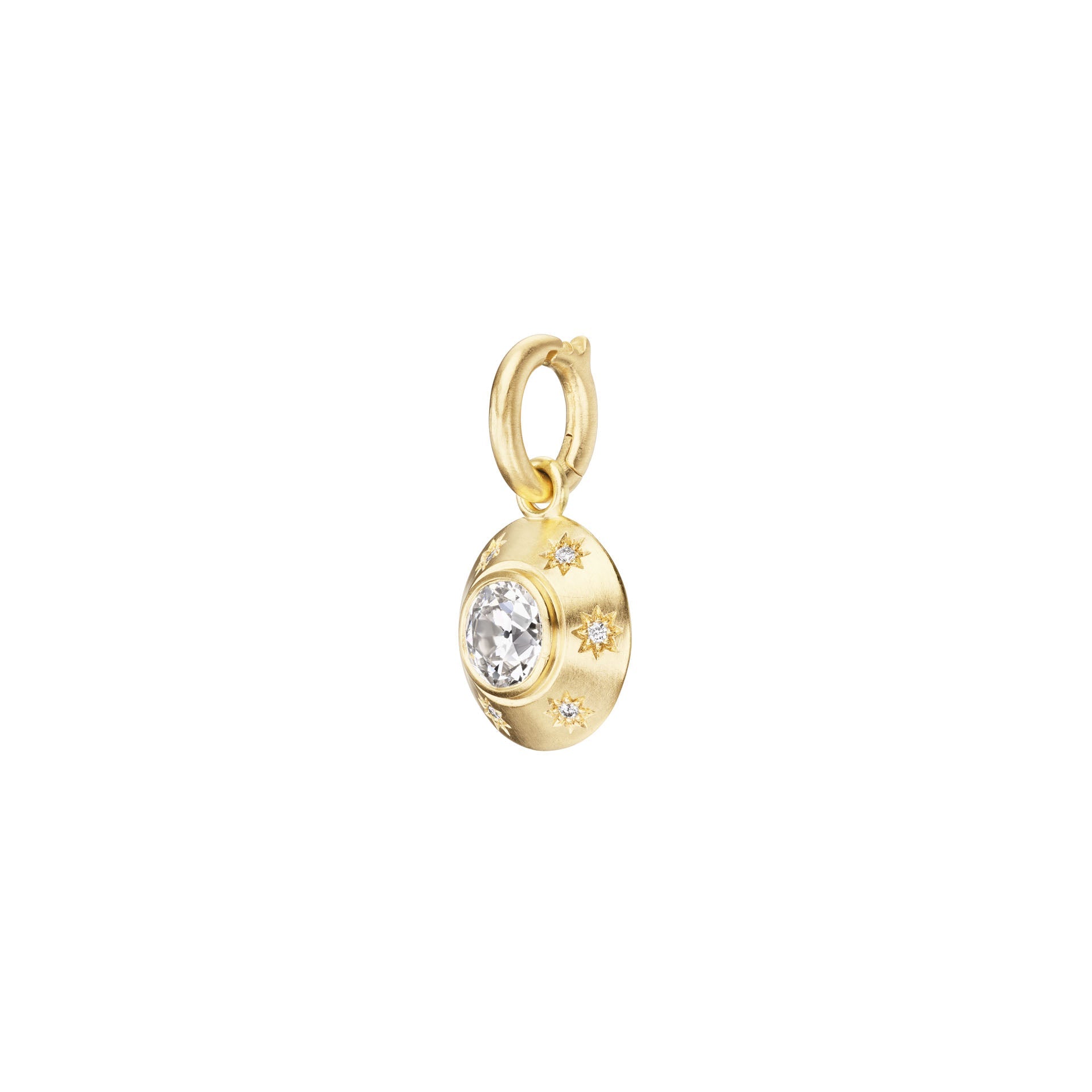 STARBURST OLD EUROPEAN CUT DIAMOND PENDANT - OPHELIA EVE JEWELRY