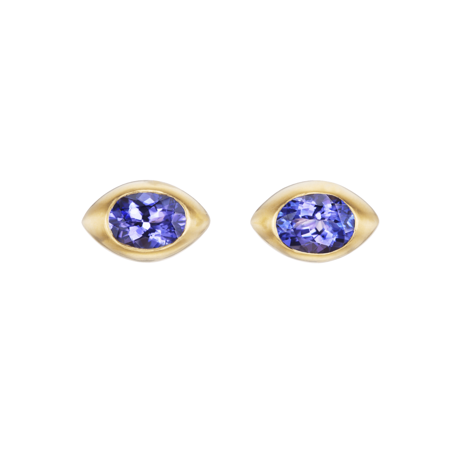 TANZANITE EYE STUDS - Ophelia Eve Jewelry