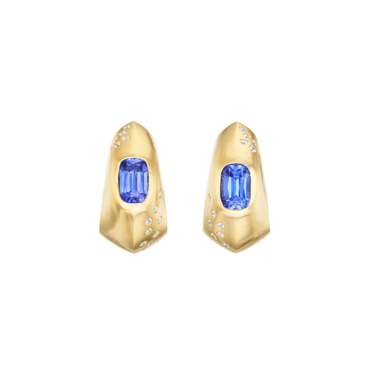 TANZANITE HINGED HOOPS - OPHELIA EVE