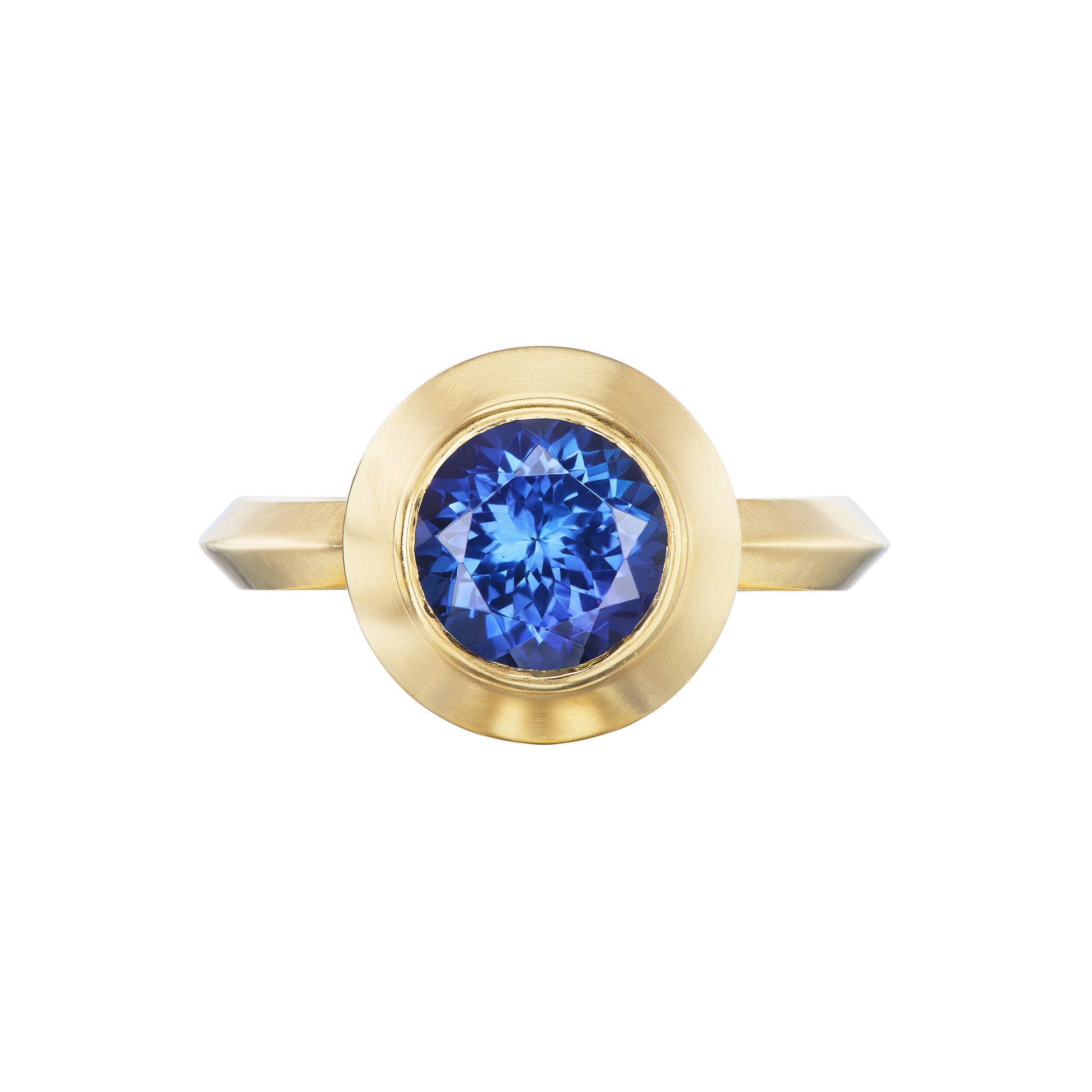 TANZANITE MINI ROUND RING - OPHELIA EVE