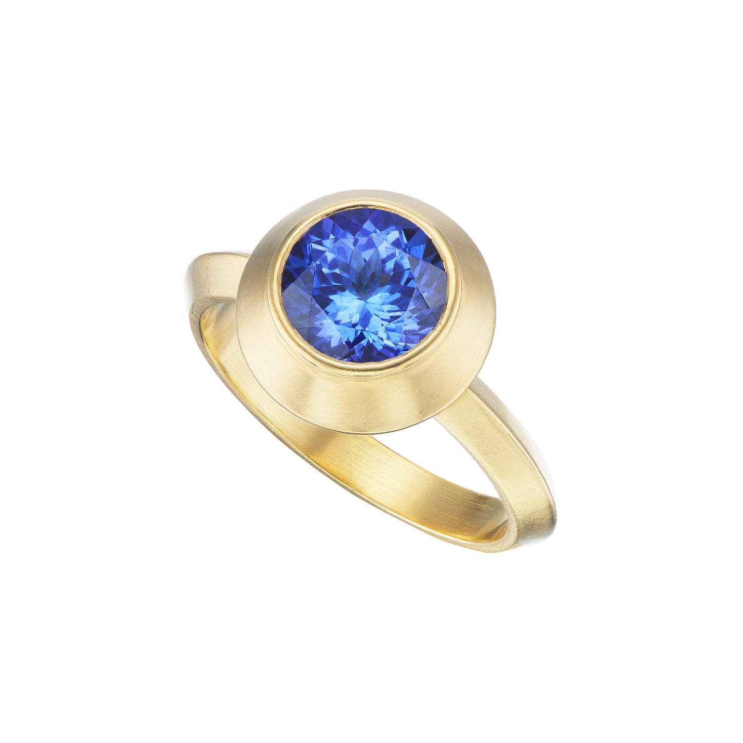 TANZANITE MINI ROUND RING - OPHELIA EVE