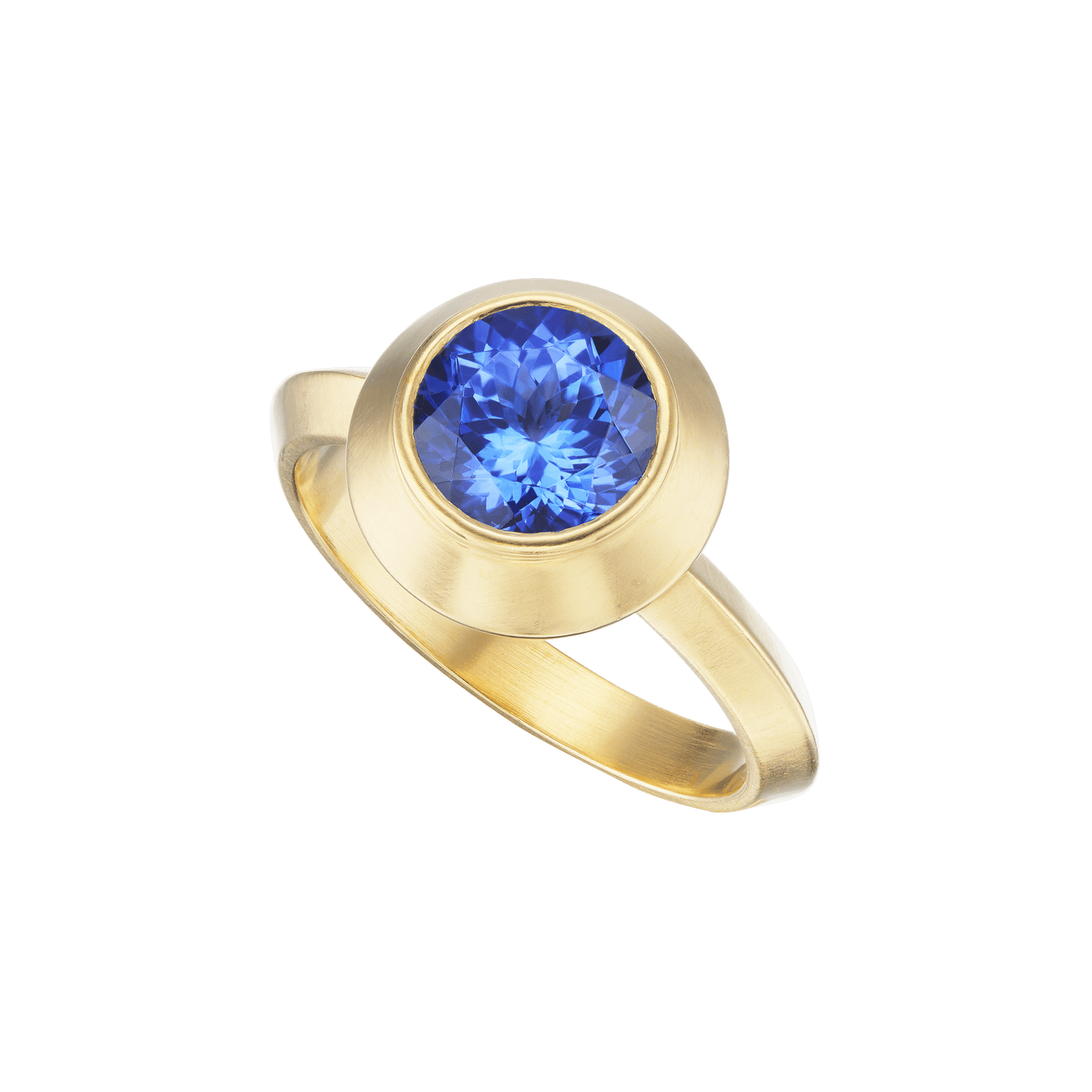 TANZANITE MINI ROUND RING - Ophelia Eve Jewelry