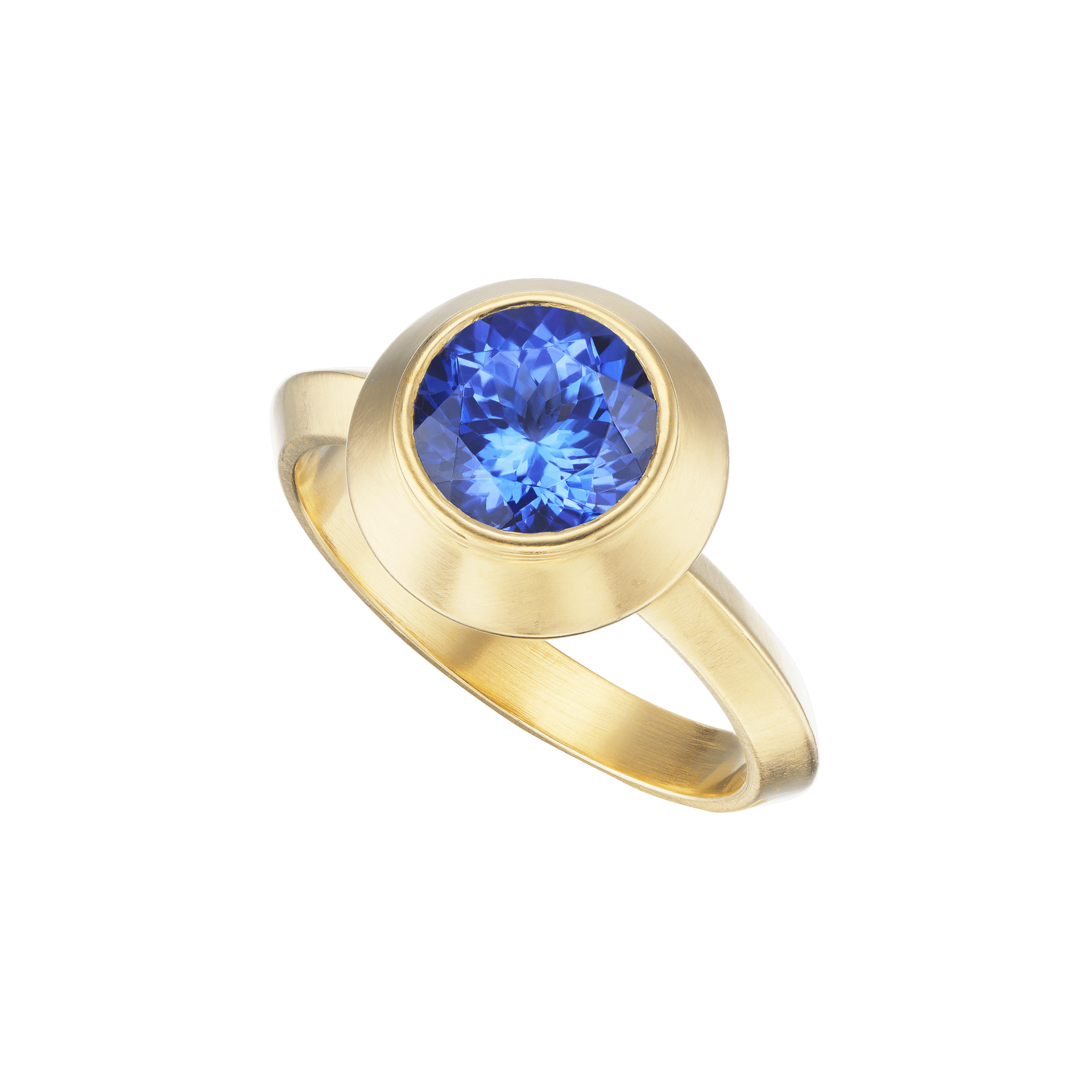 TANZANITE MINI ROUND RING - Ophelia Eve Jewelry