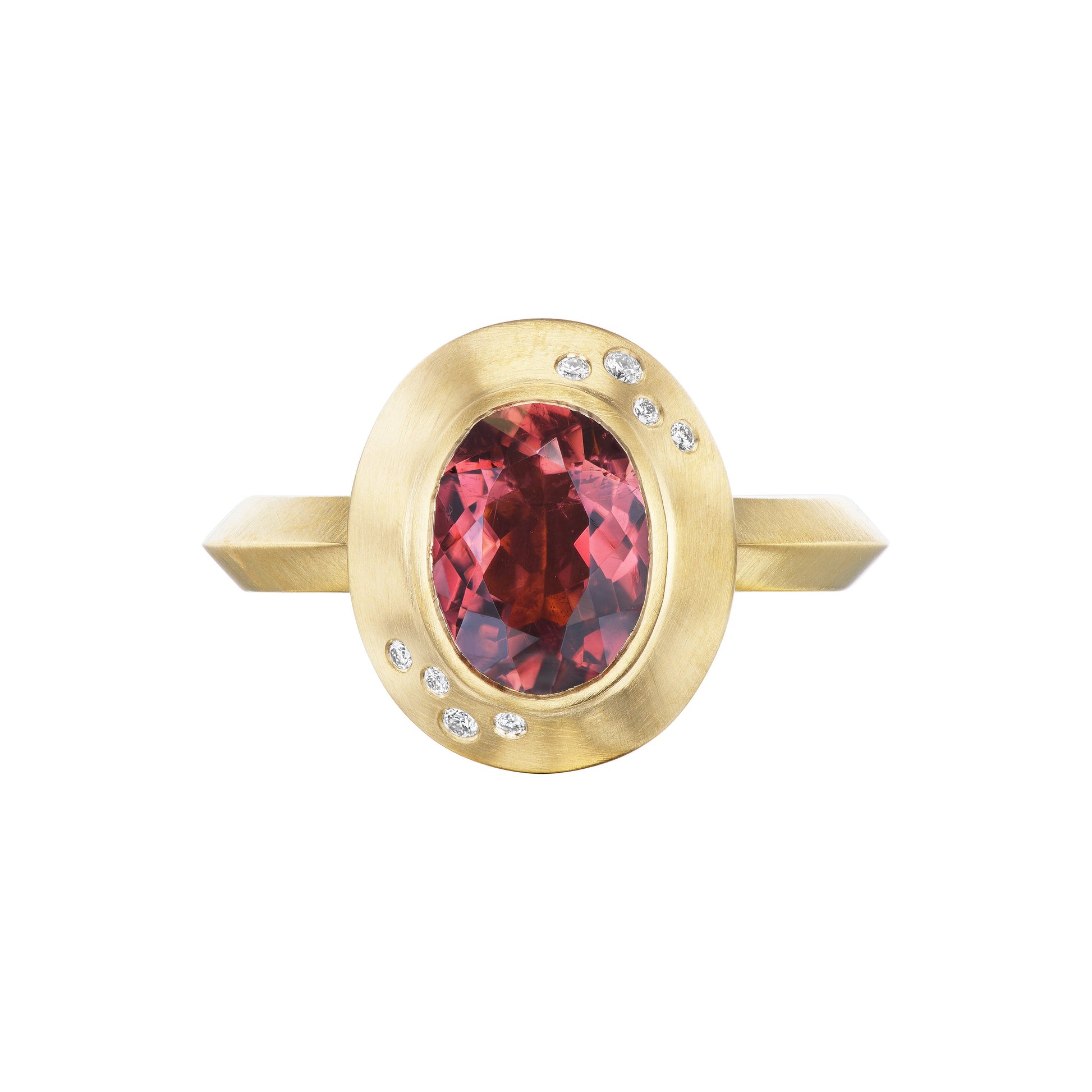 TOURMALINE MINI OVAL RING - OPHELIA EVE