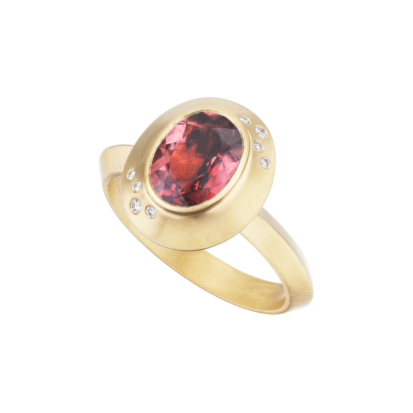 TOURMALINE MINI OVAL RING - Ophelia Eve Jewelry