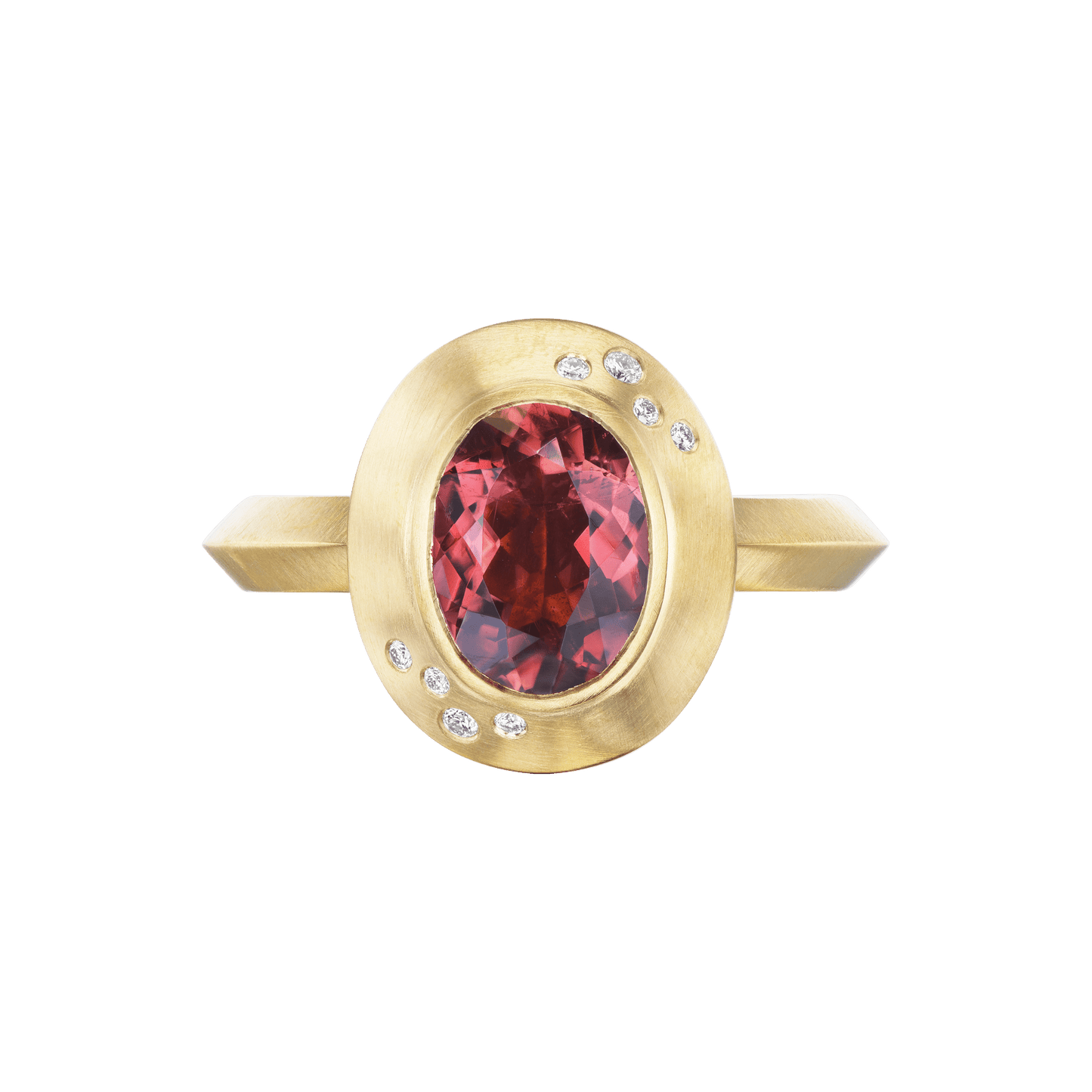 TOURMALINE MINI OVAL RING - Ophelia Eve Jewelry