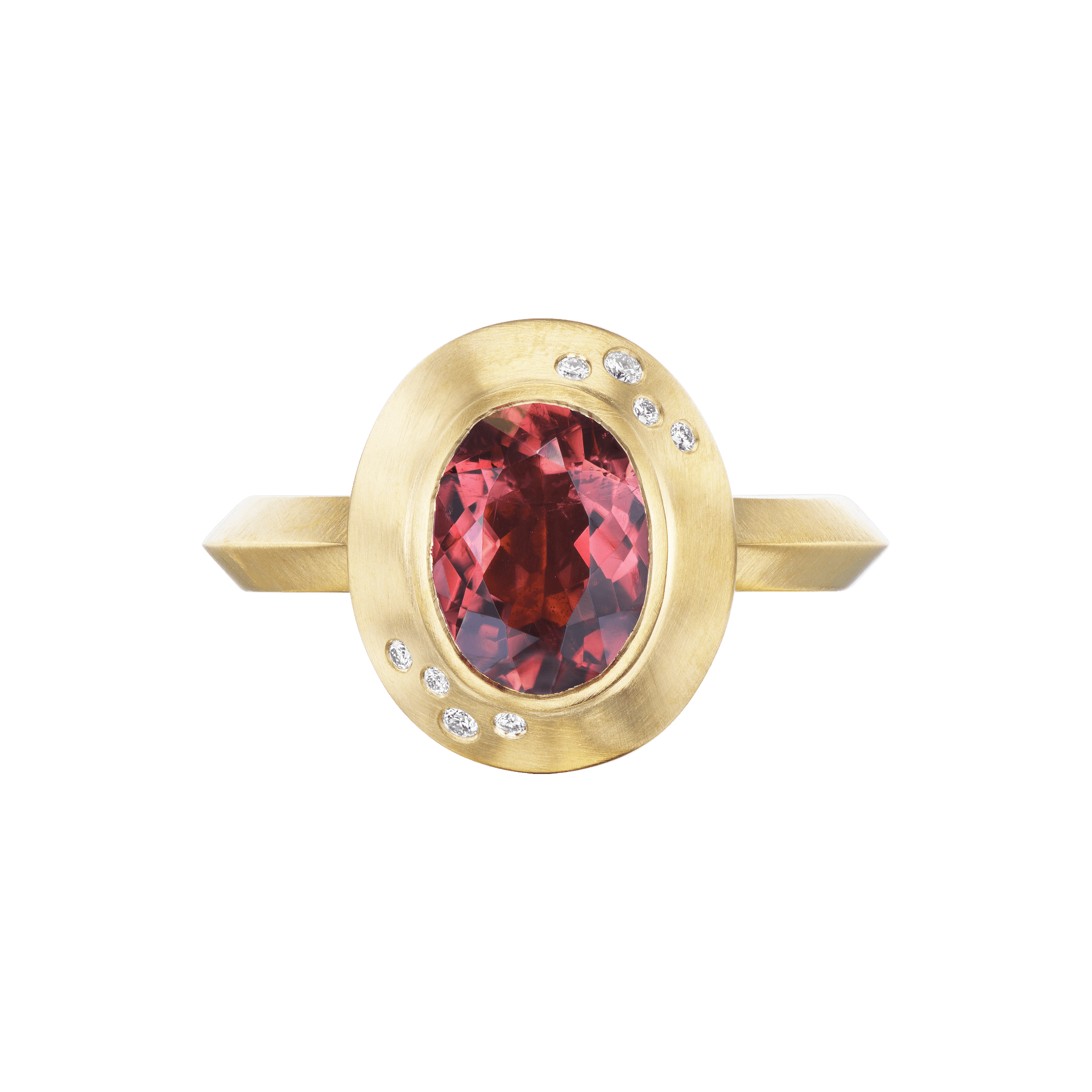 TOURMALINE MINI OVAL RING - Ophelia Eve Jewelry