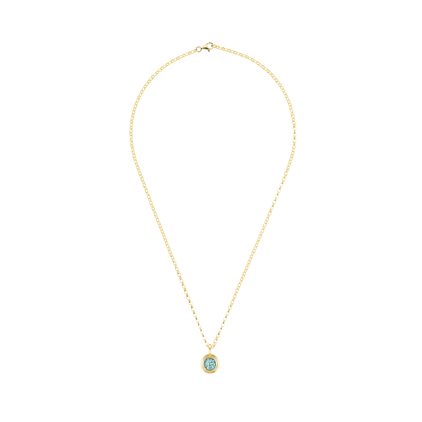 TOURMALINE ROUND PENDANT - Ophelia Eve Jewelry