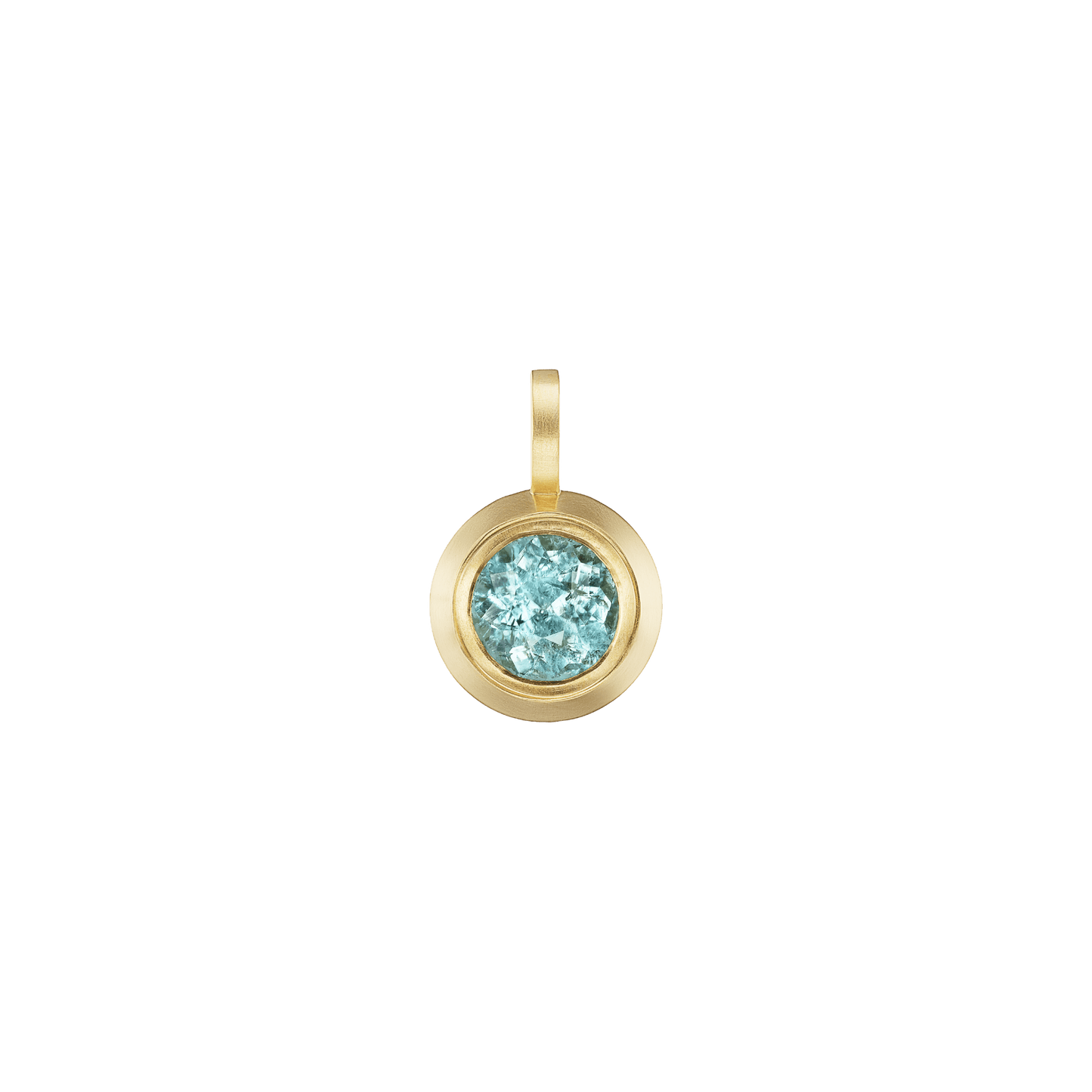TOURMALINE ROUND PENDANT - Ophelia Eve Jewelry