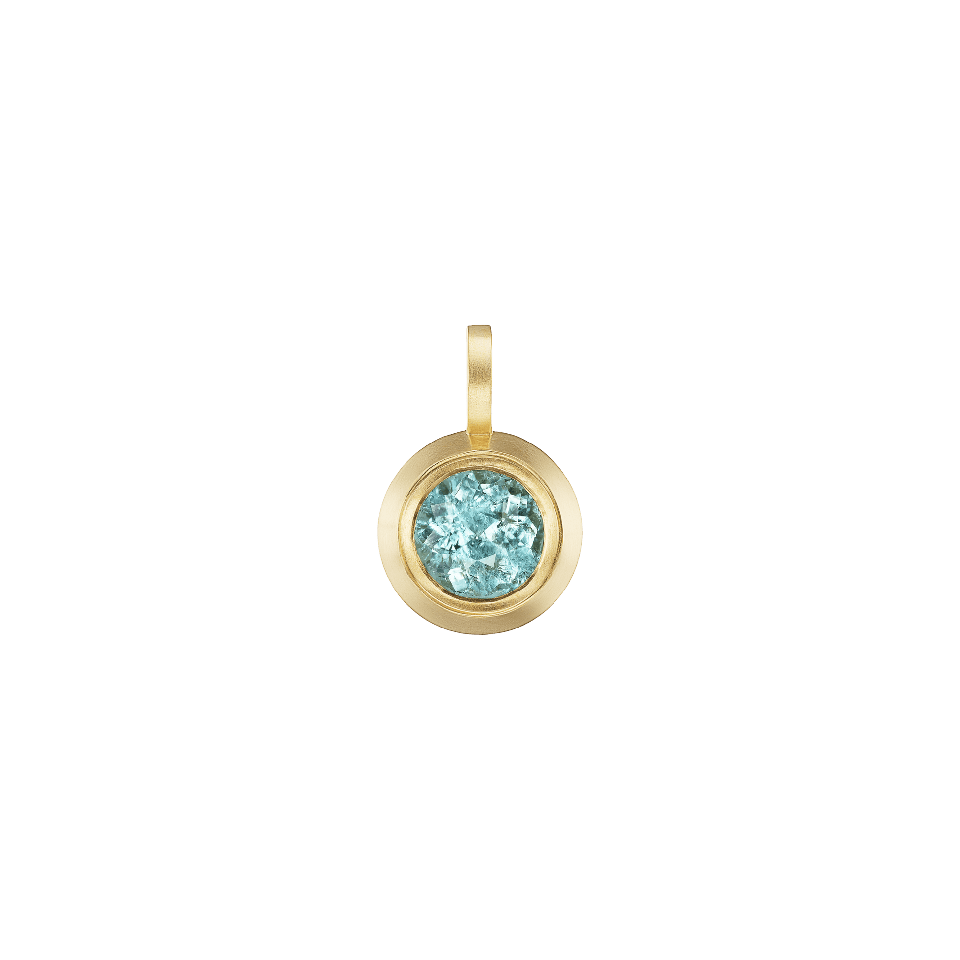 TOURMALINE ROUND PENDANT - Ophelia Eve Jewelry