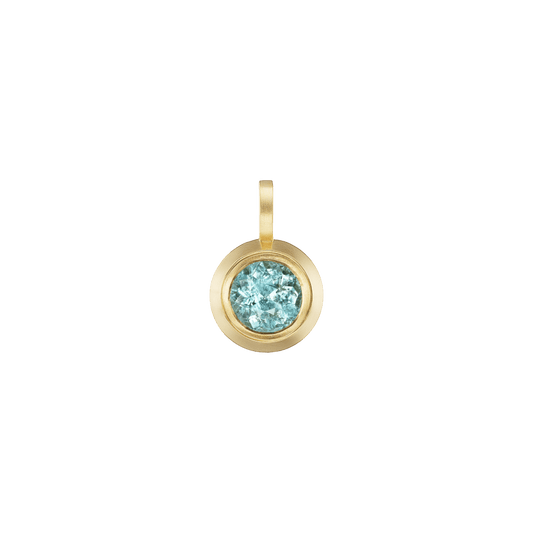TOURMALINE ROUND PENDANT - Ophelia Eve Jewelry