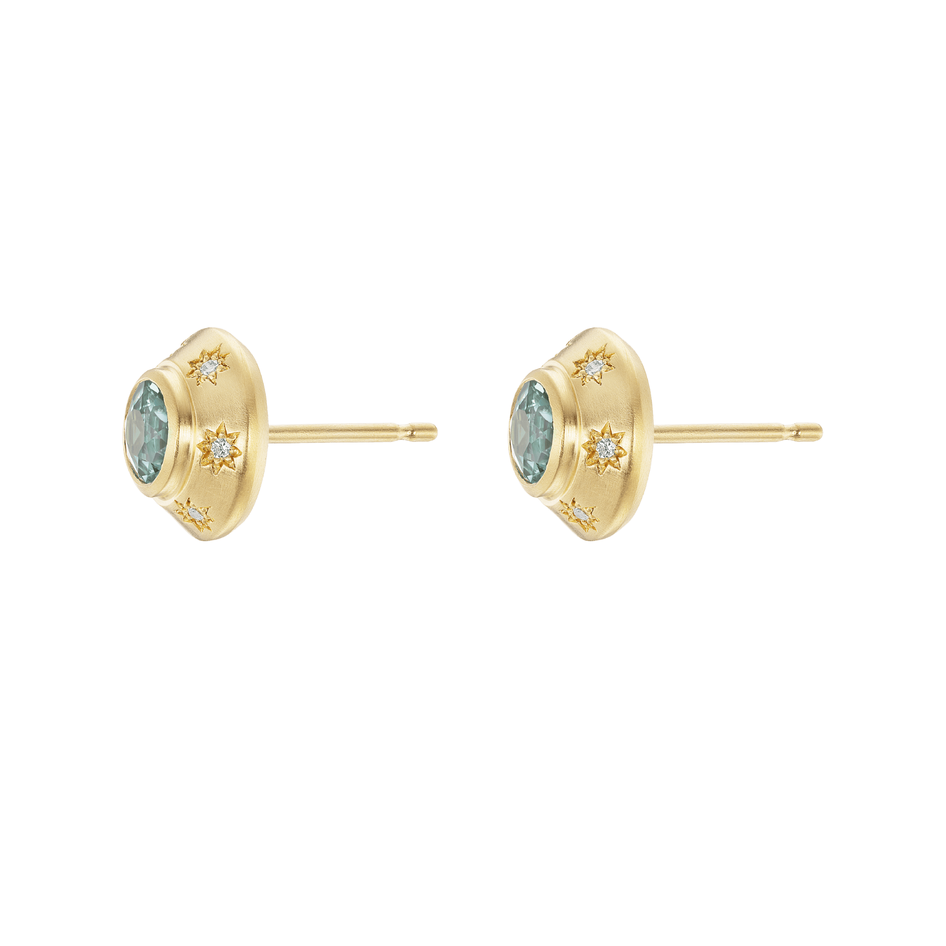 TOURMALINE STARBURST STUDS - Ophelia Eve Jewelry