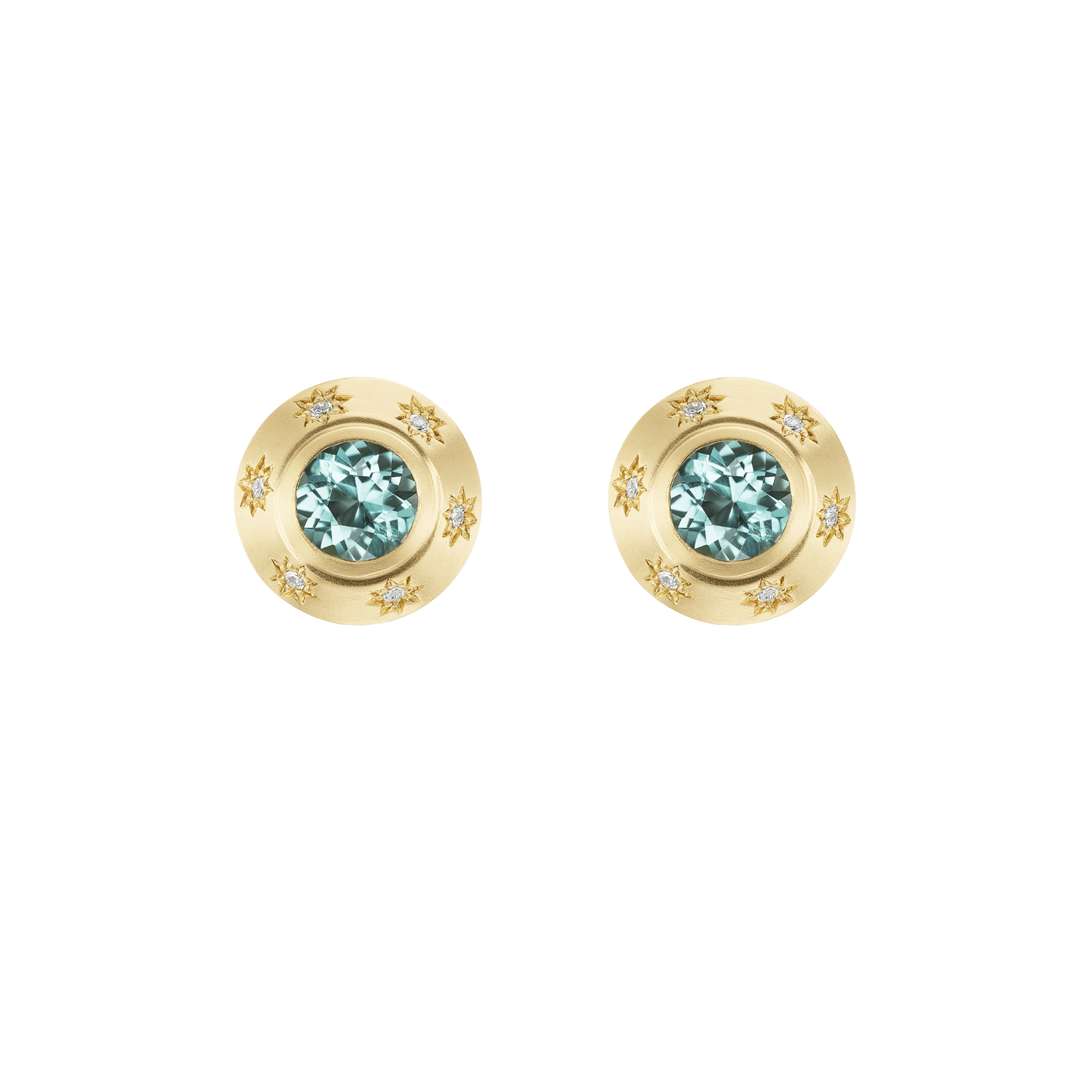 TOURMALINE STARBURST STUDS - Ophelia Eve Jewelry