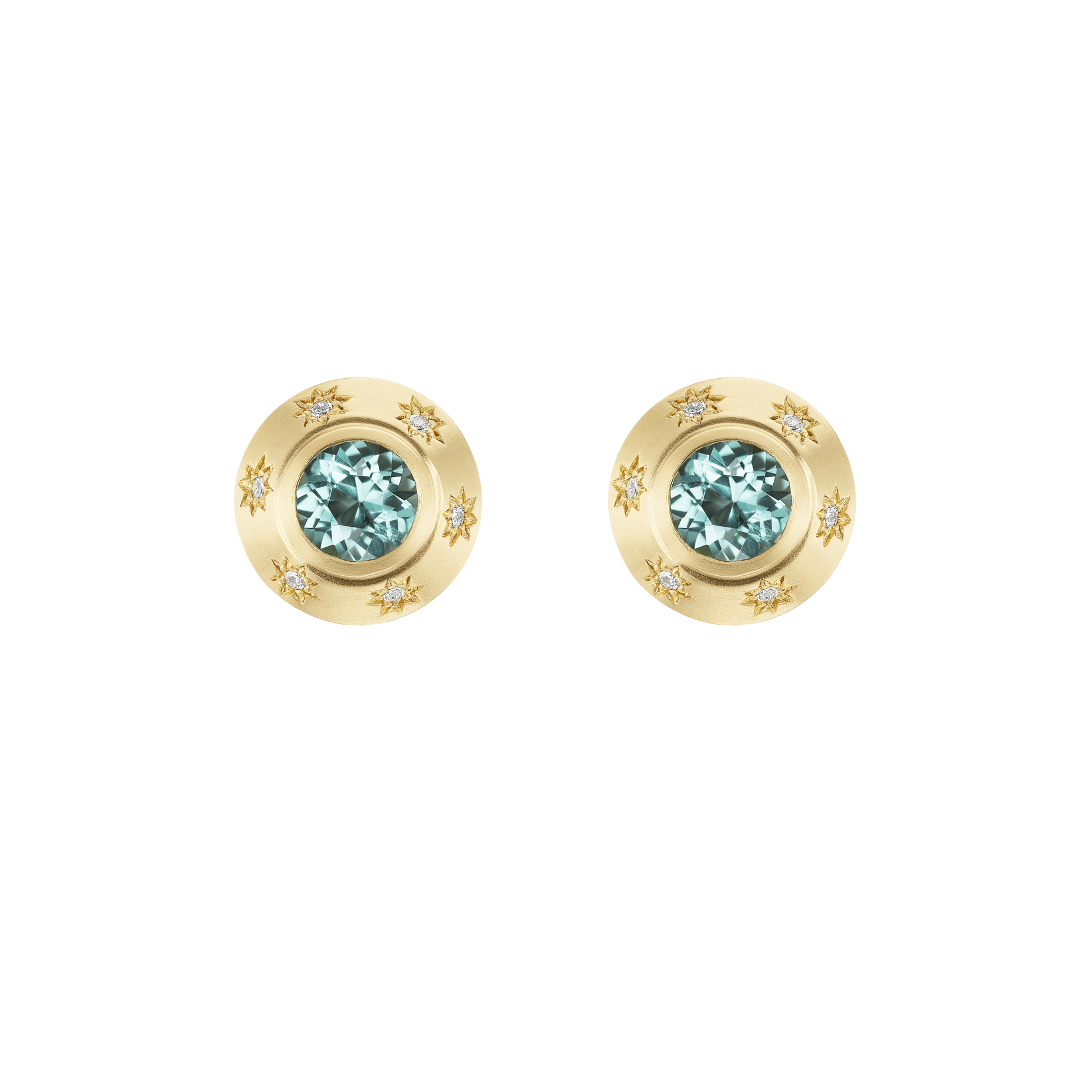 TOURMALINE STARBURST STUDS - Ophelia Eve Jewelry