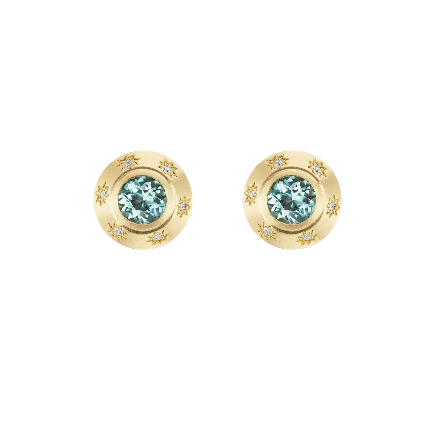 TOURMALINE STARBURST STUDS - Ophelia Eve Jewelry
