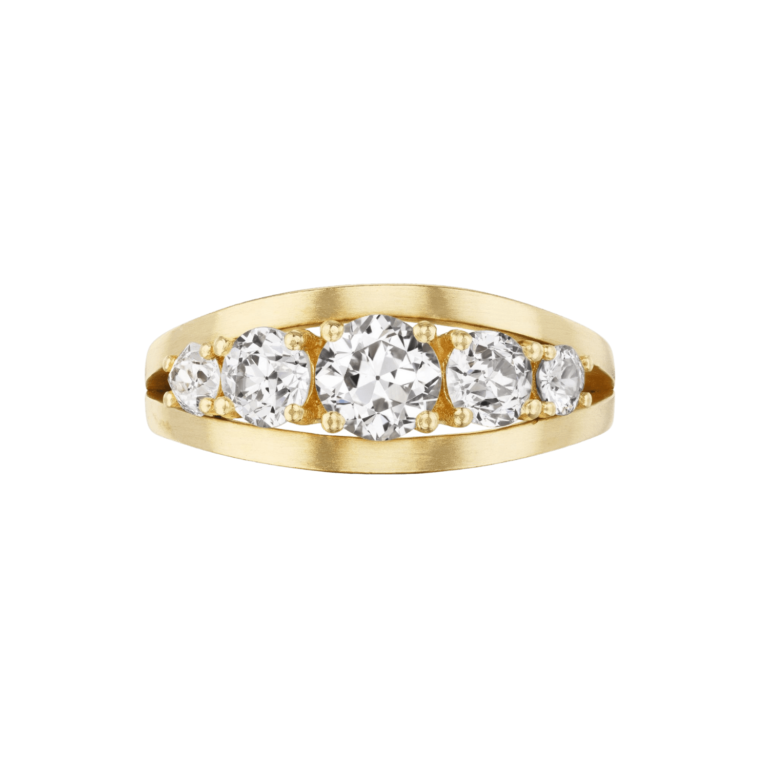 VICTORIAN FLOATING DIAMOND RING - Ophelia Eve Jewelry