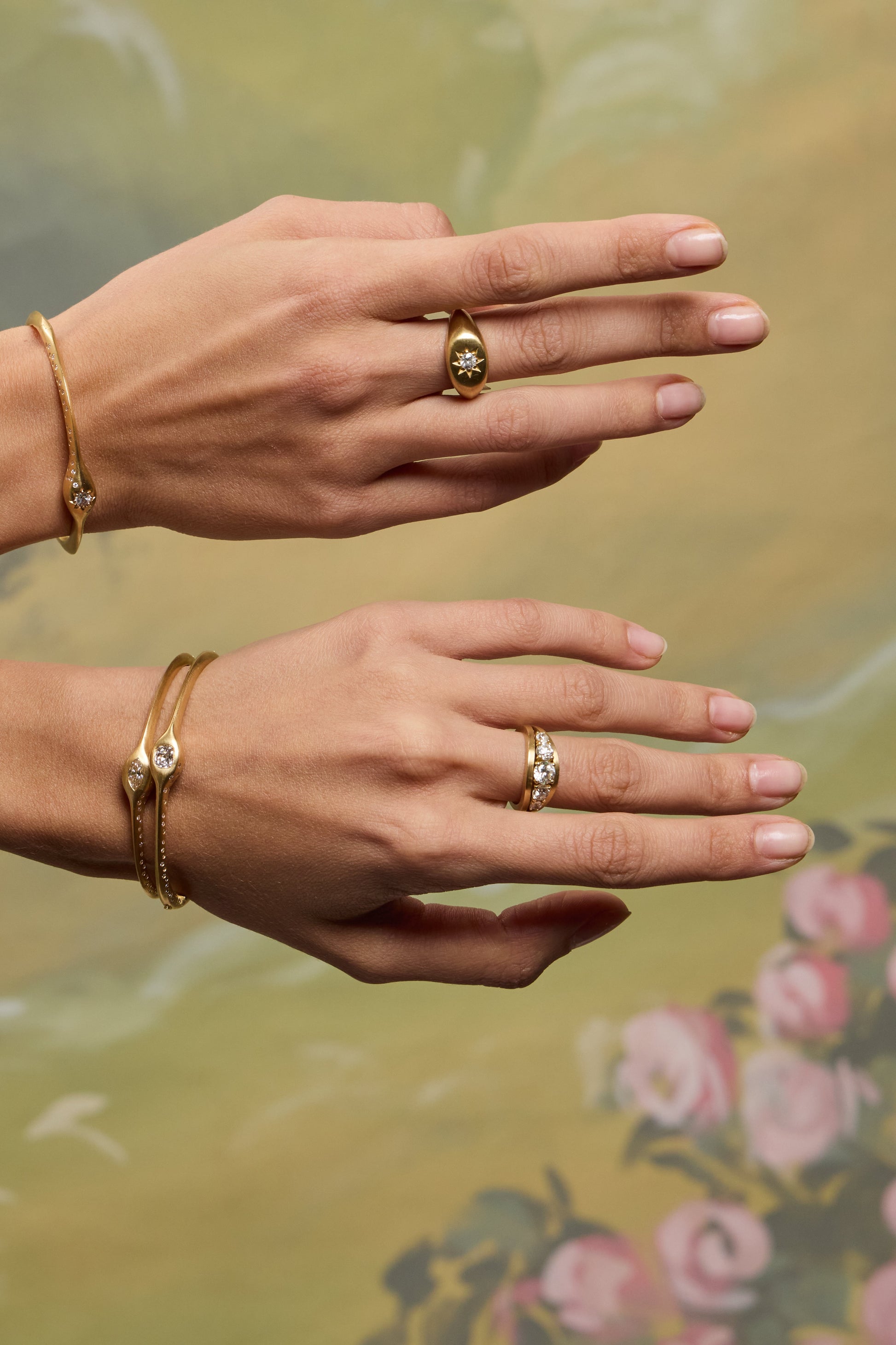 VICTORIAN STAR SIGNET RING - Ophelia Eve Jewelry